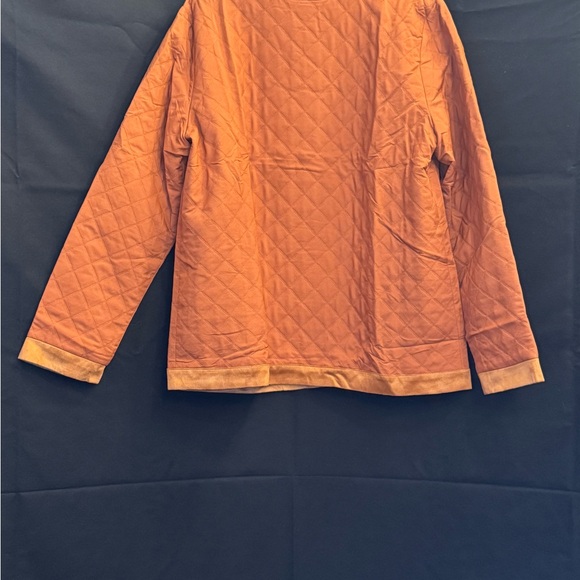 Women's Diamond Quilted Jacket in Pumpkin/Orange color way - Picture 3 of 5